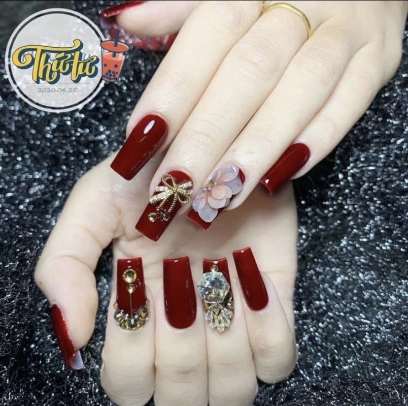 Móng up trơn HSM From đẹp ,size từ 0-9 - Mini Nails