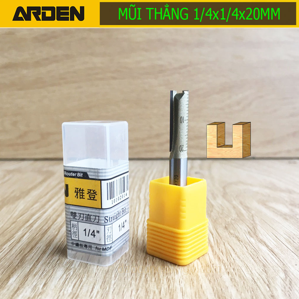 [HCM]ARDEN - Mũi phay gỗ 6-12mm Cốt 12.7mm