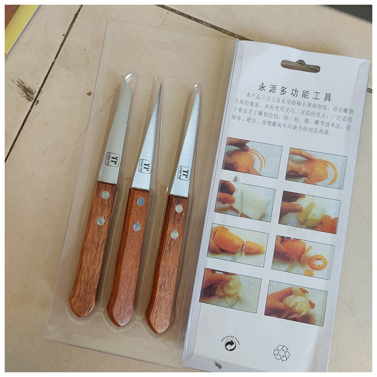 Bộ 3 Dao Tỉa Củ Quả Chuyên Dụng YP