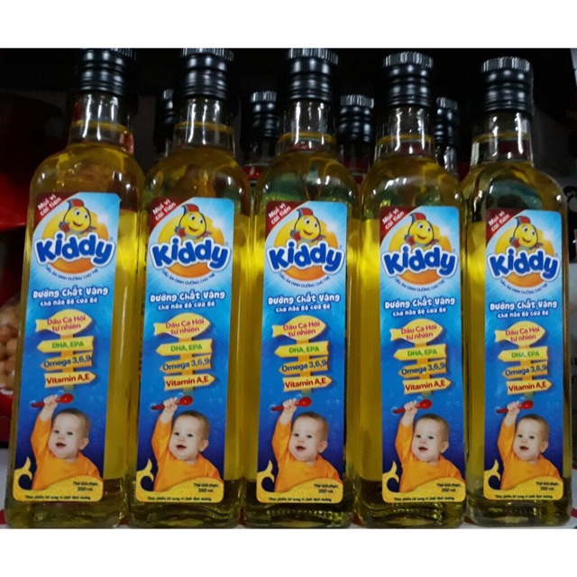 Dầu Ăn Trẻ Em Kiddy Cá Hồi 250ml