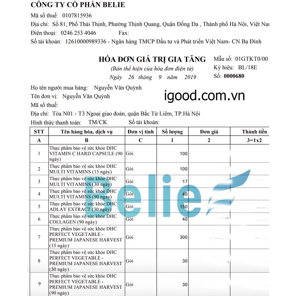 Viên uống DHC rau củ quả Premium