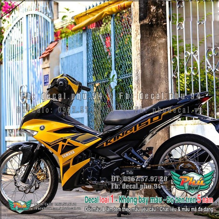 Tem rời ex exciter 150 mx king vàng đen hàng loại 1.