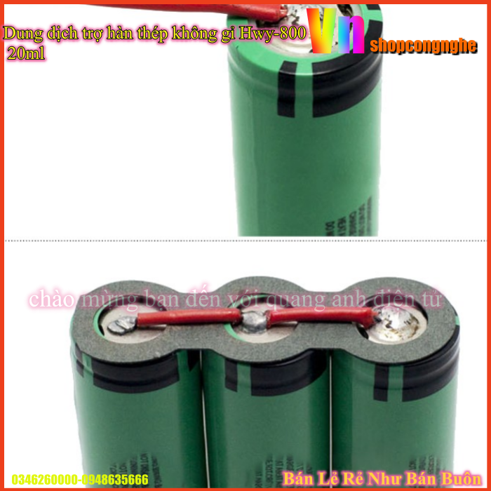 [Ảnh thật] Dung dịch trợ hàn thép không gỉ Hwy-800 20ml