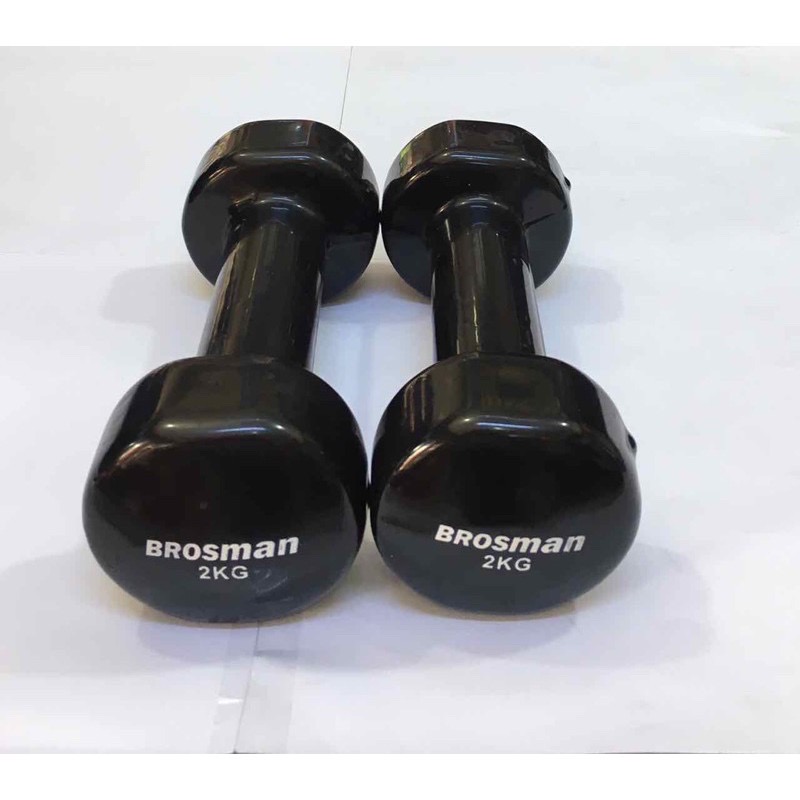 Dumbbell Iron 1kg 2kg 3kg 4kg 5kg imports, weightlifting wrist Aneroid rubber wrap carrier Brosman/yuko premium