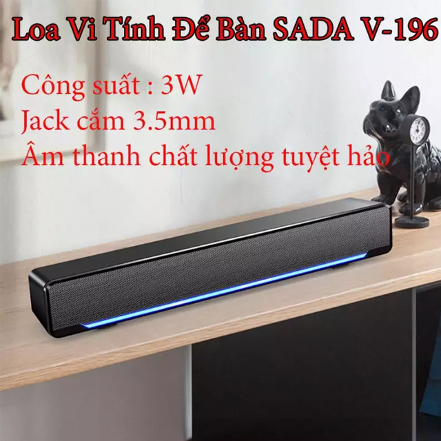 Loa máy tính,Loa vi tính để bàn, Loa nghe nhạc , Loa máy tính siêu trầm SADA V-196 , Âm Thanh Chân Thực Sống Động - Top 10 Loa Vi Tính Bán Chạy Nhất Thị Trường.