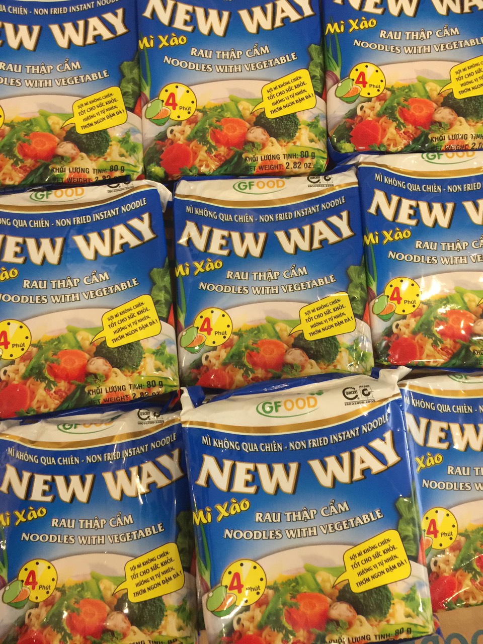 Mỳ xào Chay New Way (30 gói/thùng)