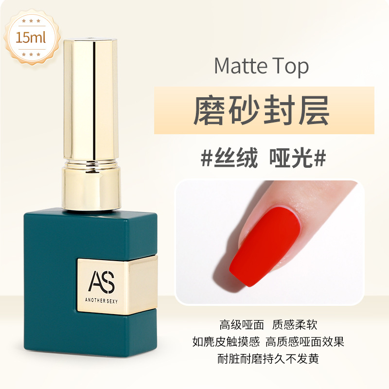 Sơn Gel AS chai xanh Top, Base, Top lỳ 15ml