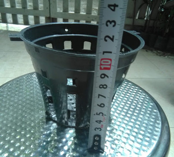 Bộ 10 chậu nhựa trồng lan đk 14cm