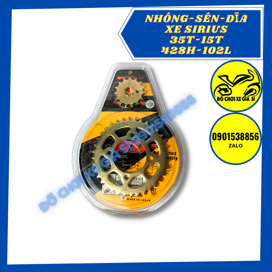 Combo Nhông - Sên - Dĩa DID cho Sirius