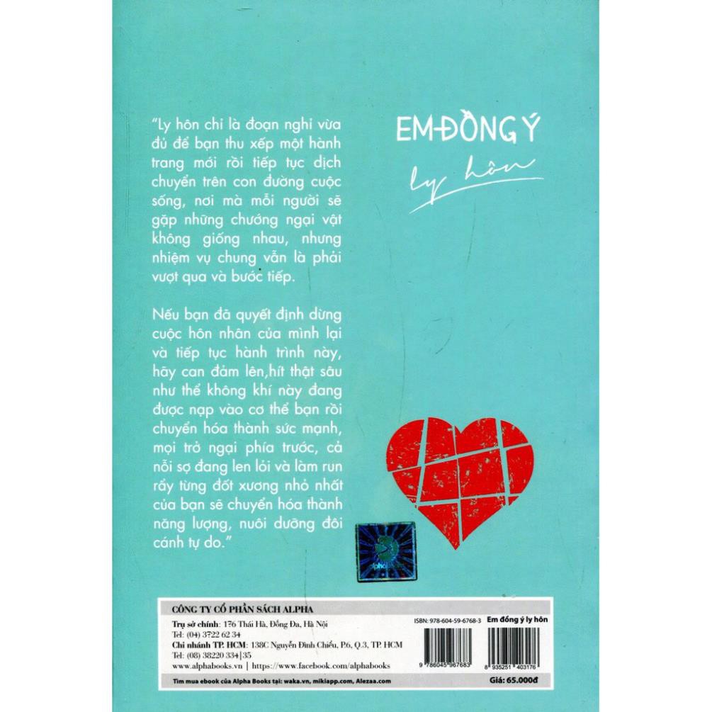 Sách Alphabooks - Em Đồng Ý Ly Hôn 65K