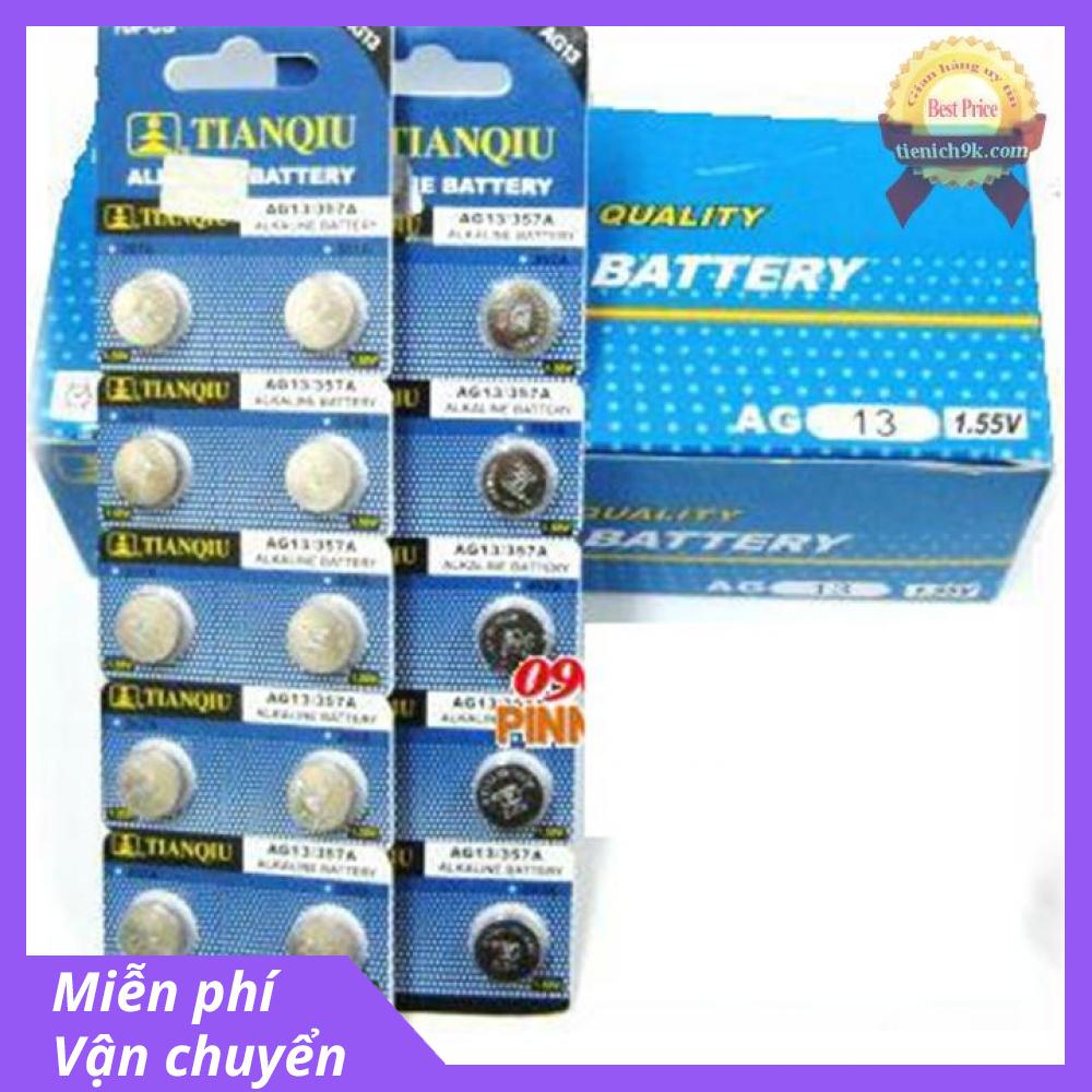 Combo 4 Pin nút cúc áoTianqiu AG13,LR1130 chính hãng Tianqiu  Thay Pin đồng hồ