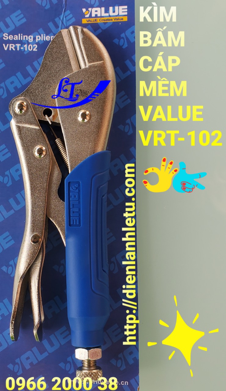 KỀM, KÌM BẤM ỐNG ĐỒNG VALUE VRT-102