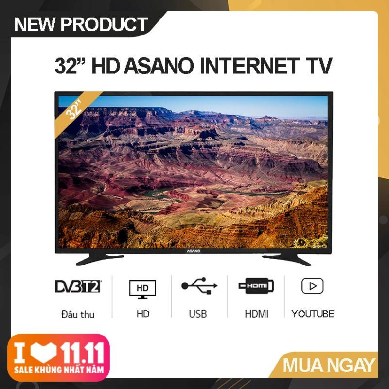 Bảng giá Internet Tivi Asano 32 inch HD - Model 32EK2 (Đen) Độ phân giải HD Ready, Xem Youtube, Tích hợp DVB-T2 - Bảo Hành 2 Năm
