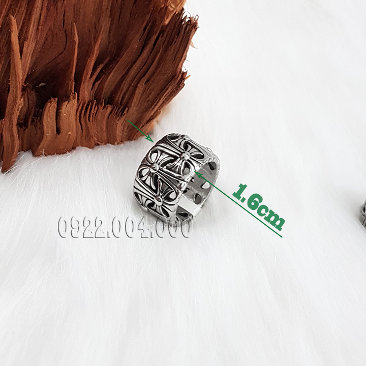 Nhẫn nam họa tiết chromeheart NZ954