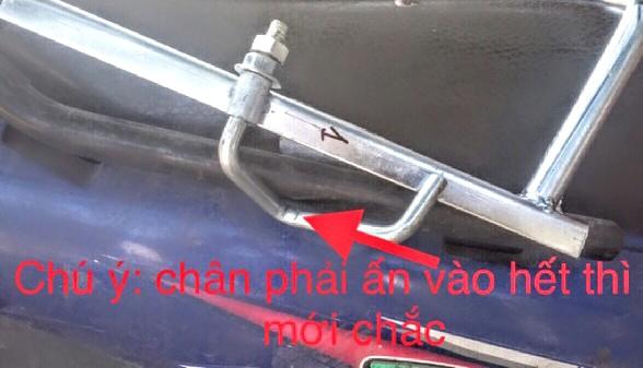 Giá đèo hàng dành cho xe máy Wave S, Wave RS