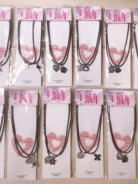 Sỉ 12 Bộ Vòng Cổ Đôi Dễ Thương