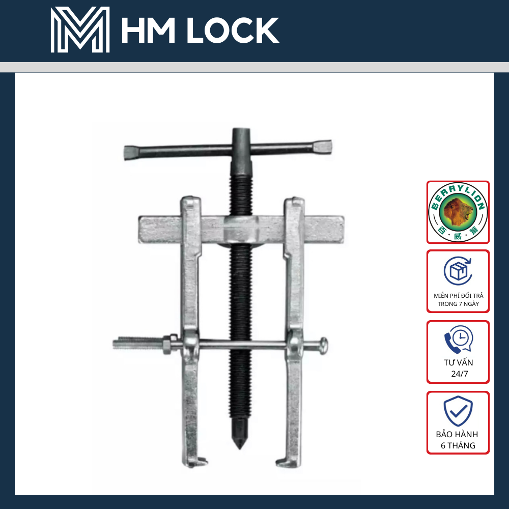 Cảo 2 chấu berrylion 3”/75mm - thép cr-v siêu cứng, không gỉ cao cấp - hm lock
