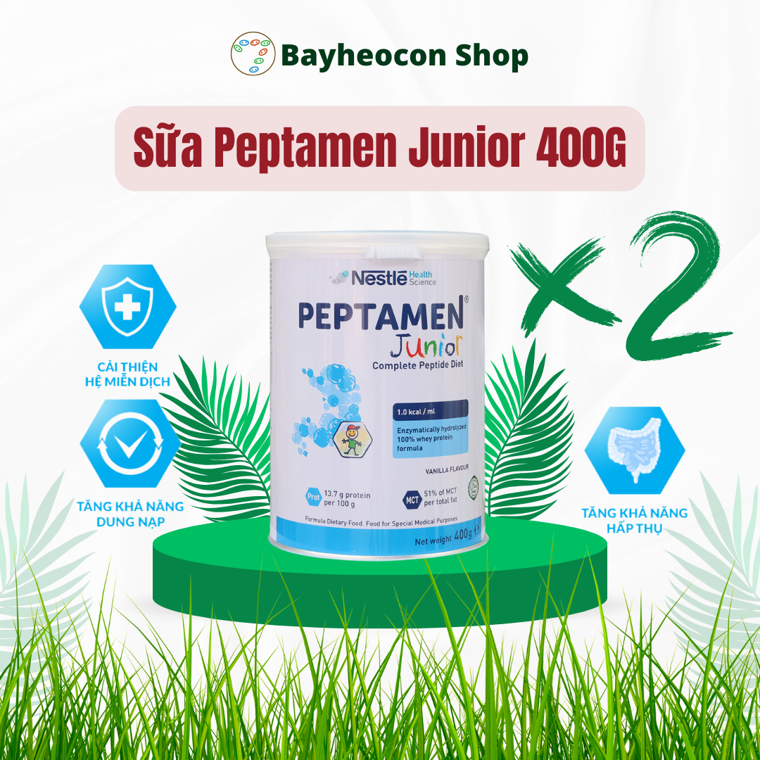[Date 2025] Combo 02 lon Sữa Nestlé Peptamen Junior 400G