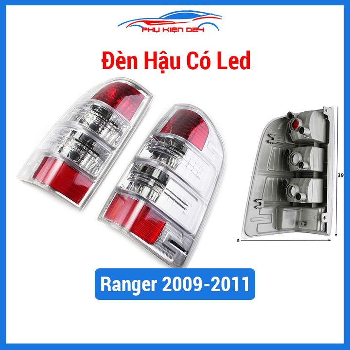 Cụm đèn hậu dành cho Ford Ranger chuẩn đời 2009-2011 hàng đẹp bên trái/phải/cả bộ tùy chọn