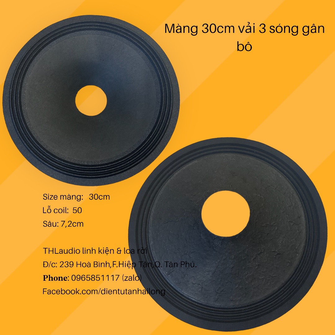 Màng Loa 30cm viền vải