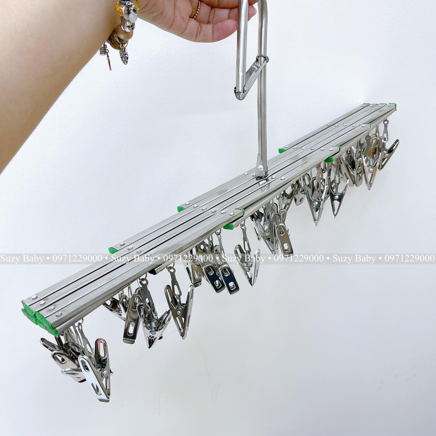 MÓC TRÙM INOX PHƠI ĐỒ GẤP GỌN