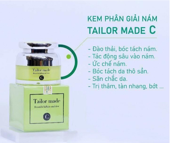 Kem sạch nám Tailor Made C 35gr xanh lá (Dimanlaier Hồng Kông)