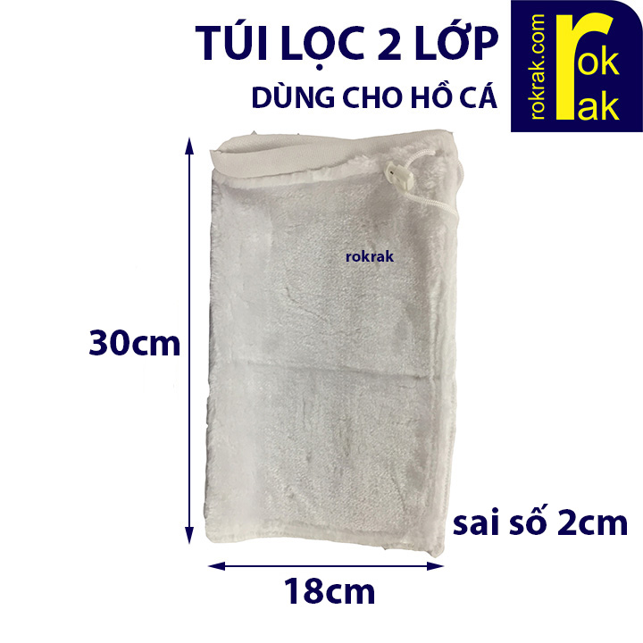 [HCM]Túi lọc hồ cá 2 lớp cao cấp ~18x30cm
