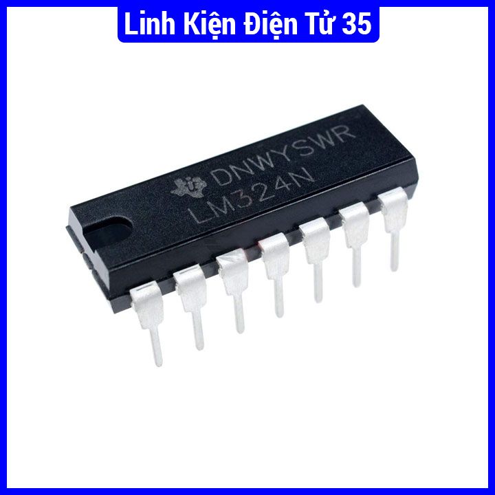 IC LM324 Dip-14 giúp khuếch đại thuật toán