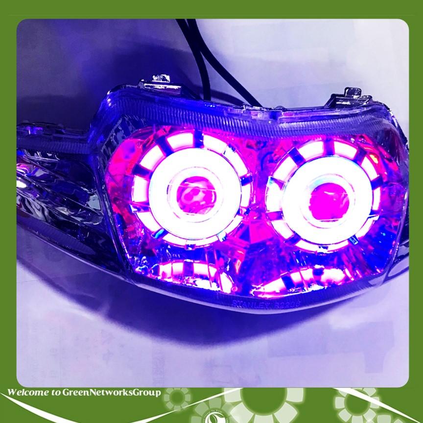 Đầu đèn pha led mắt cú dành cho xe Wave 2002 Greennetworks