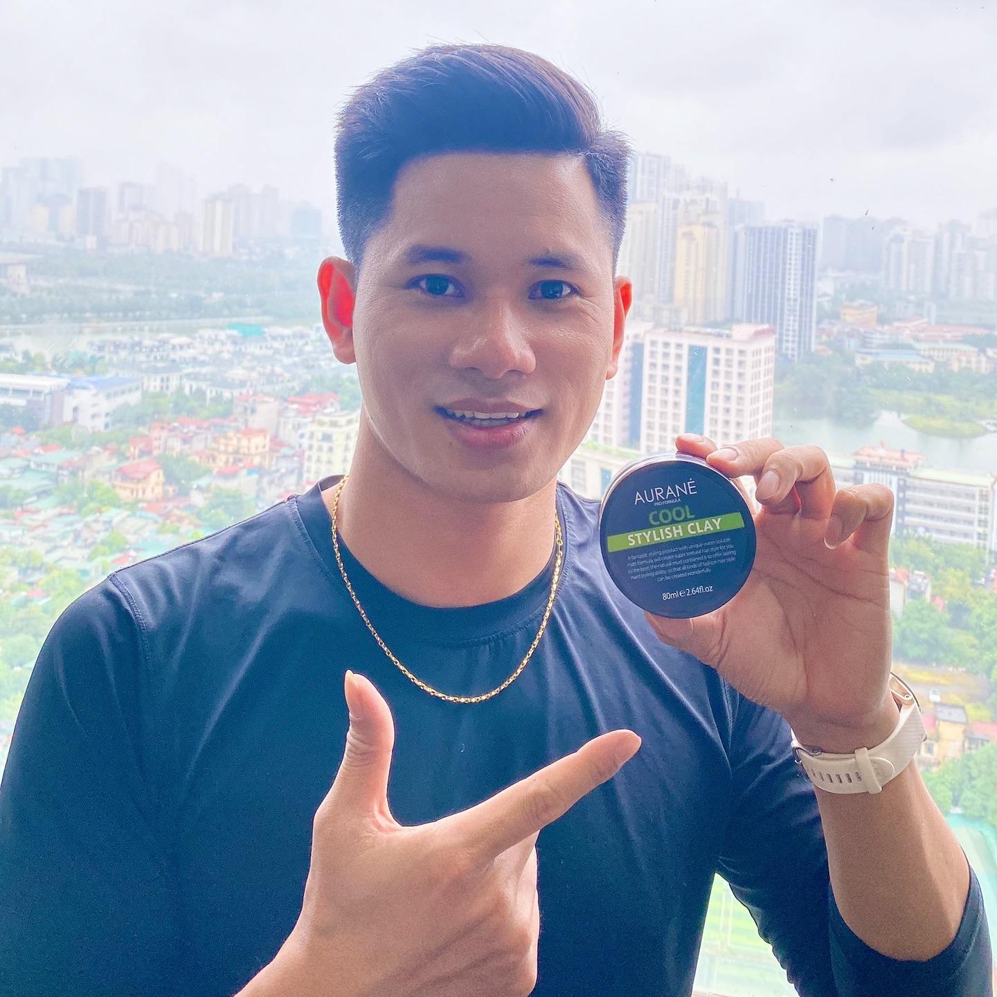 Sáp Vuốt Tóc Nam Aurane Cool Stylish Clay 80ml Tặng Lược