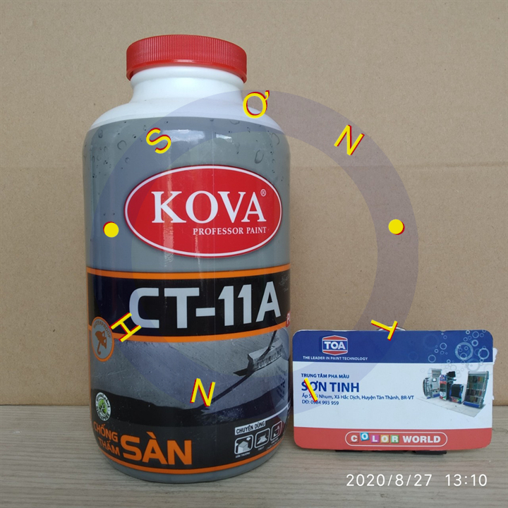 Chống thấm kova sàn 1kg , 4kg