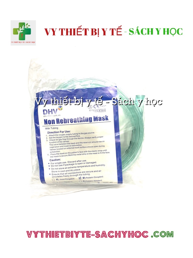 Chụp oxy ( Mask thở, dây chụp thở oxy loại dây và loại có túi)
