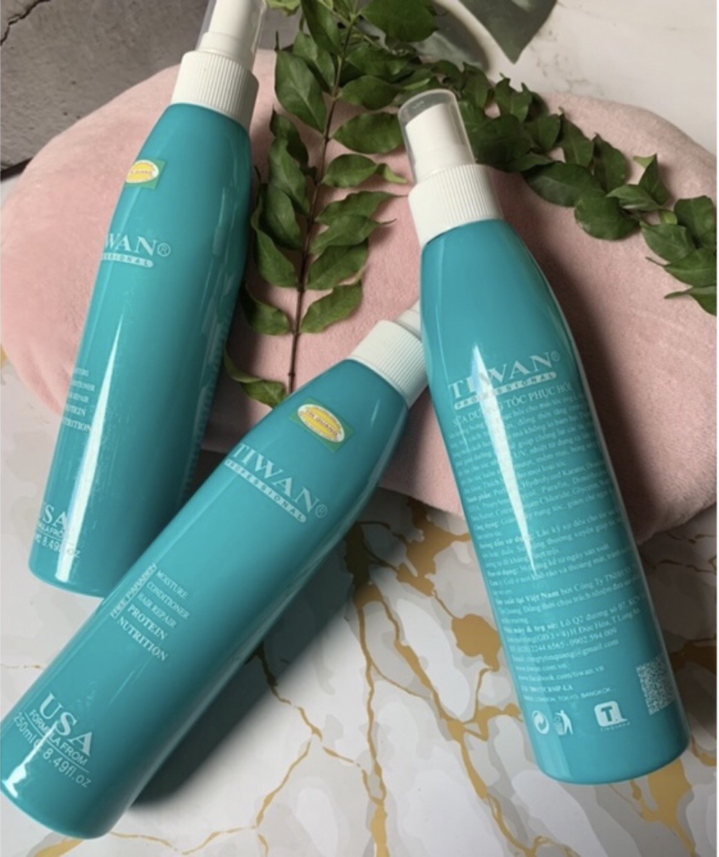 SỮA DƯỠNG TÓC TIWAN 250ML  chai xanh