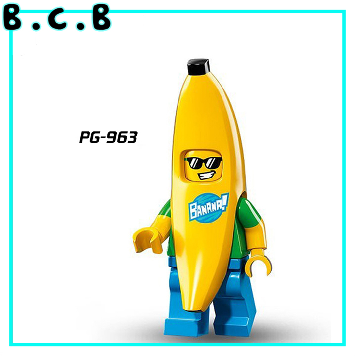 Đồ Chơi Lắp Ráp Nhân Vật Anime Hóa Trang Người Chuối Sinh Viên Cá Mập Lính Mô Hình Minifigure  PG962