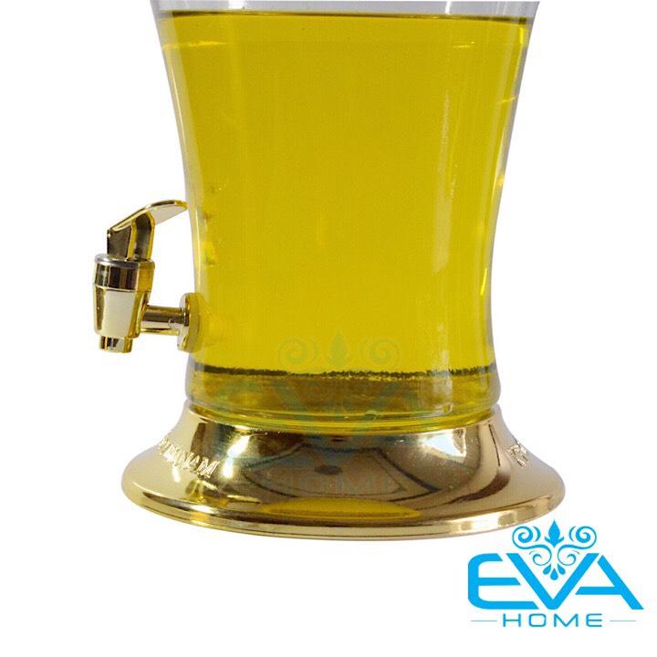 Bình Ngâm Thủy Tinh 3 Lít Có Van Dáng Củ Sâm HS3L
