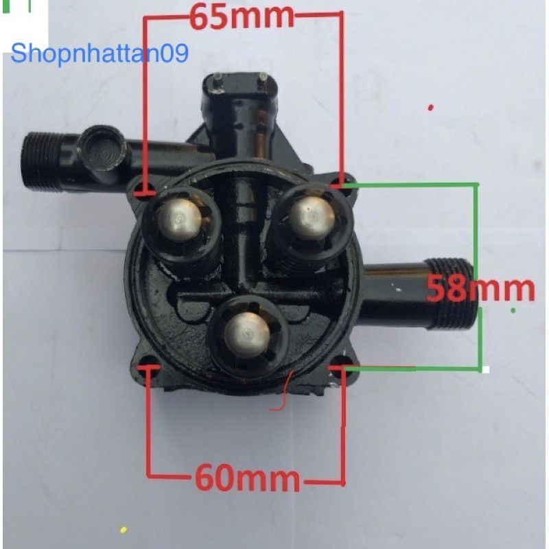 bộ đầu bơm áp lực máy rửa xe mini (không kèm rơ le điện)