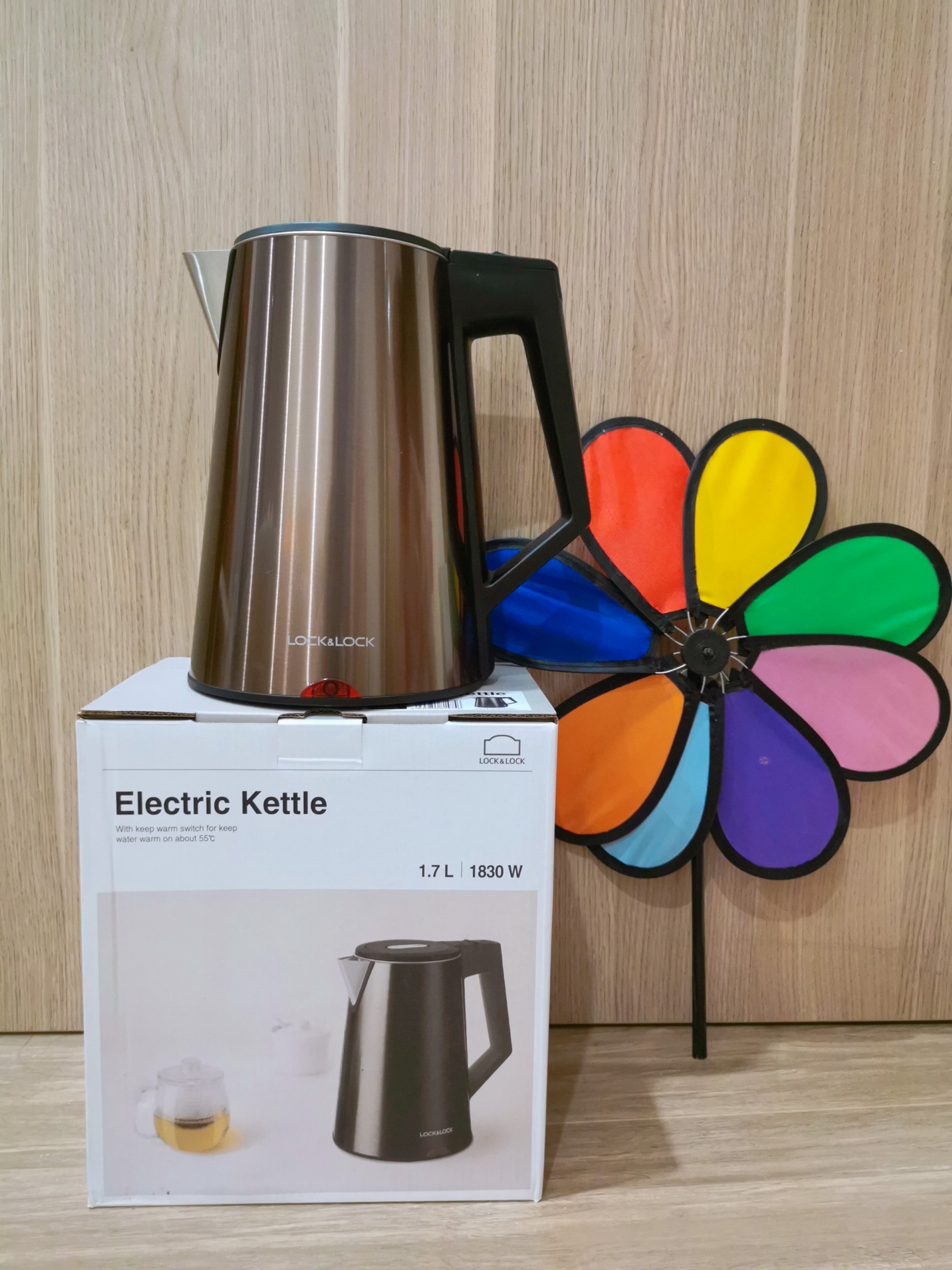 Ấm đun siêu tốc LocknLock Digital Electric Kettle 1.7L - Màu đen EJK286BLK