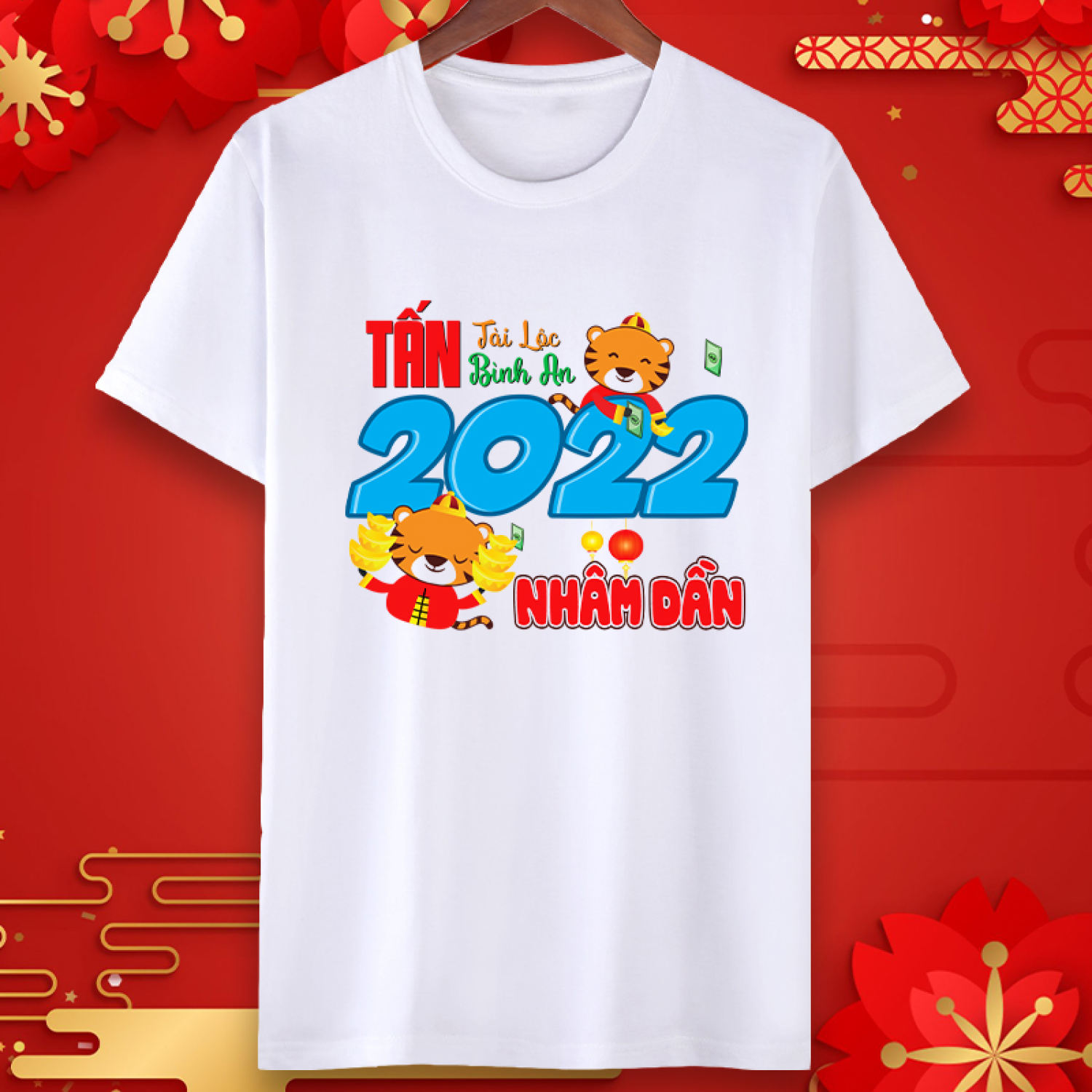 Áo thun TẾT 2022 in hình " TẤN TÀI LỘC TẤN BÌNH AN " - UTET43 - LAVIE CLOTHING