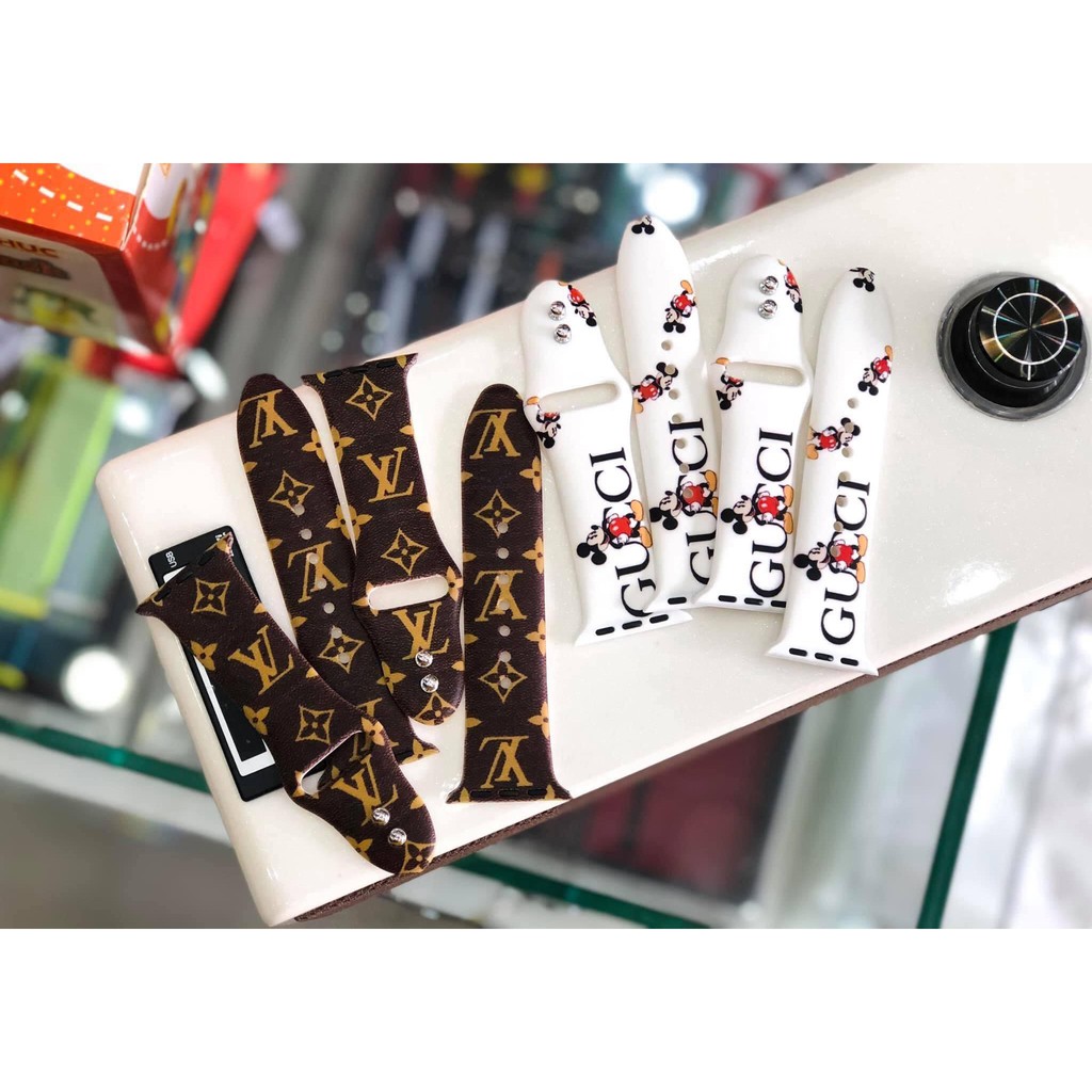 [HCM]Dây Apple Watch Cao Su Lv Mềm Mại