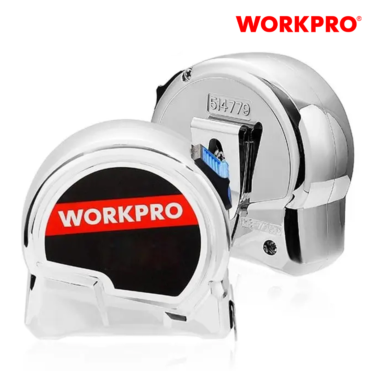 5m x 19mm workpro-wp261014 chromium-plated Shank