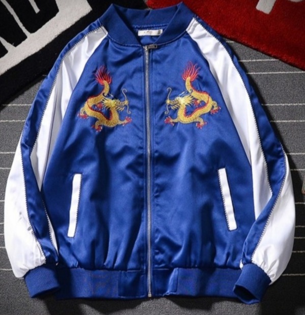 Áo Khoác Nhẹ Chống Nắng Nam Nữ Phối Hình In Rồng Bay Kiểu Dáng Bomber Trẻ Trung Thanh Lịch Thời Trang 4MENHN AO KHOAC NAM 9000032C4