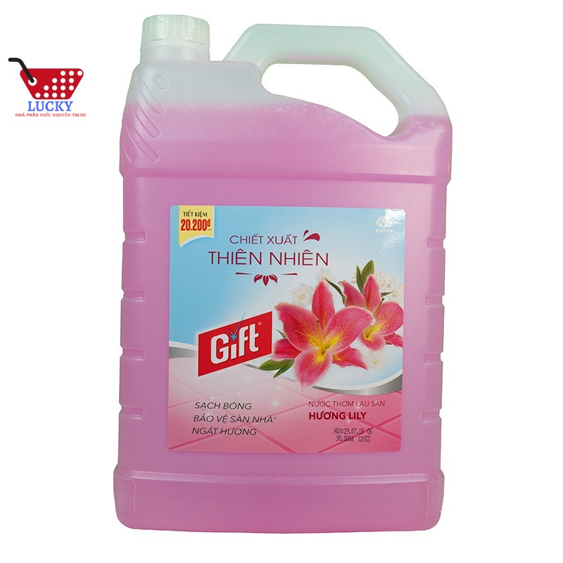 [HCM] Nước lau sàn Gift 3,8kg Hương LILY