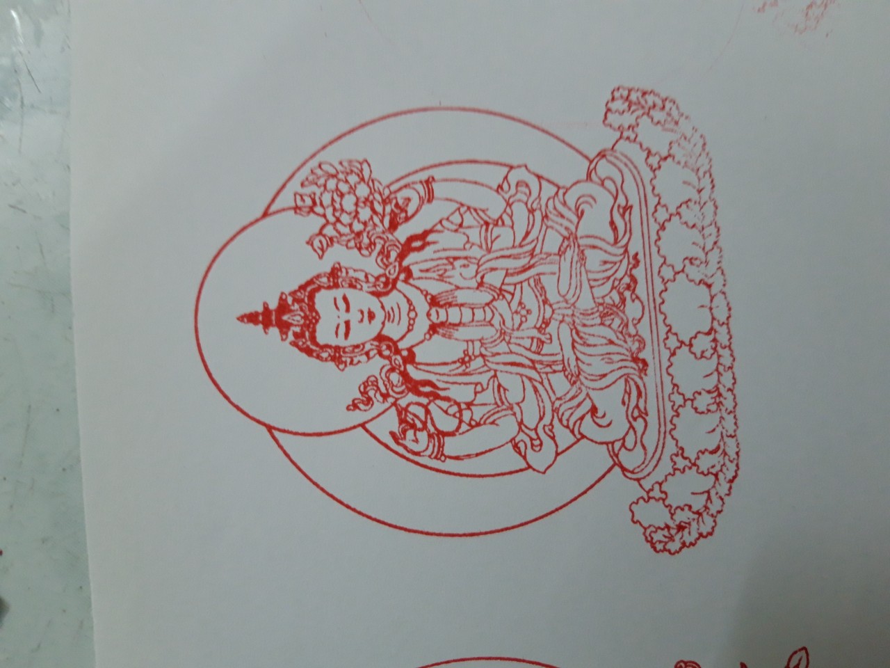 Con dấu Phật giáo : Quan Âm Tứ Thủ