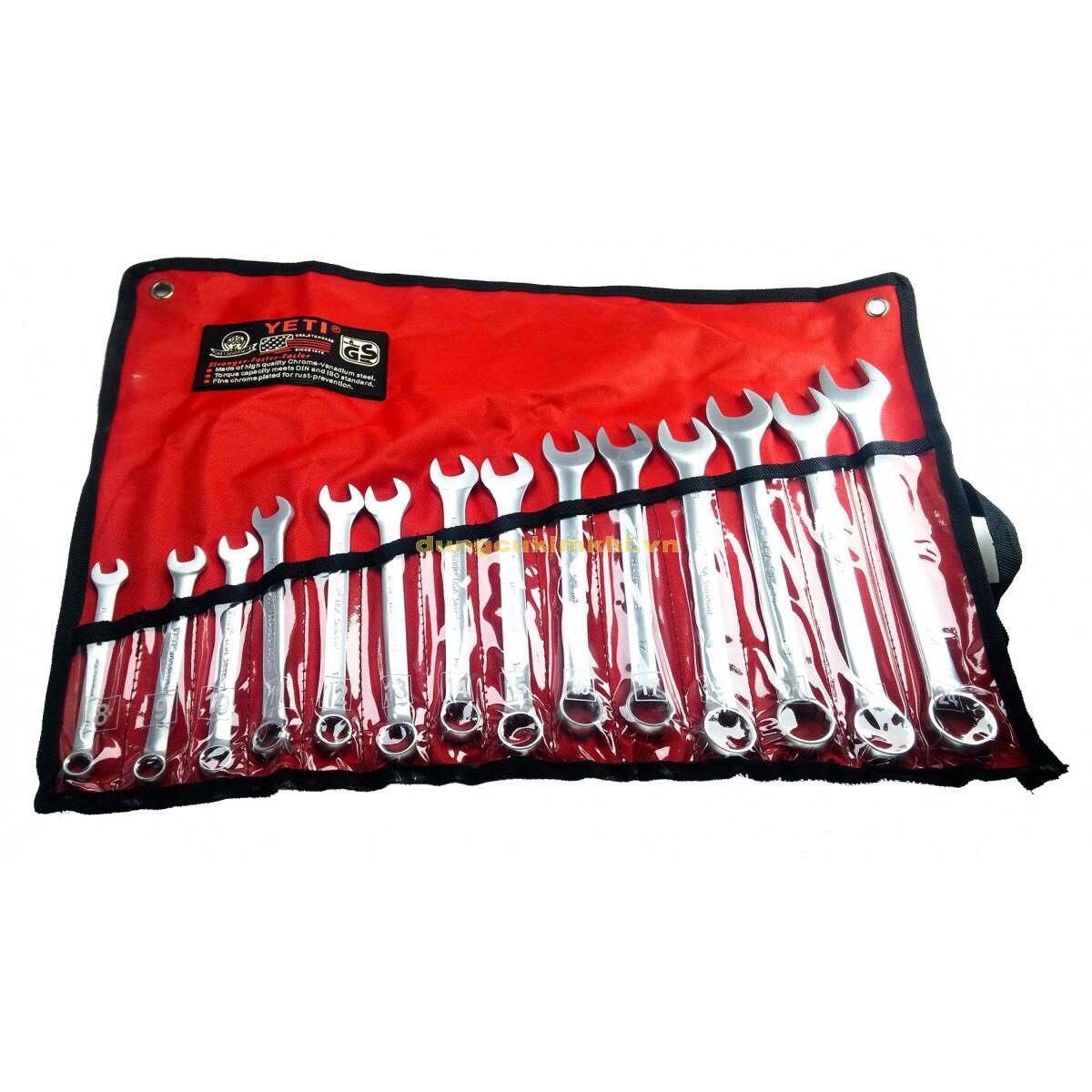 Bộ cờ lê 14 chi tiết 8-24 vòng miệng