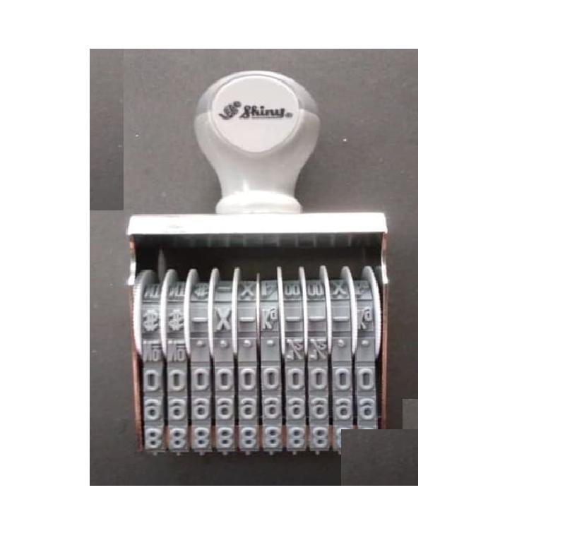 [HCM]Dấu 10 số xoay 3MM Shiny N510