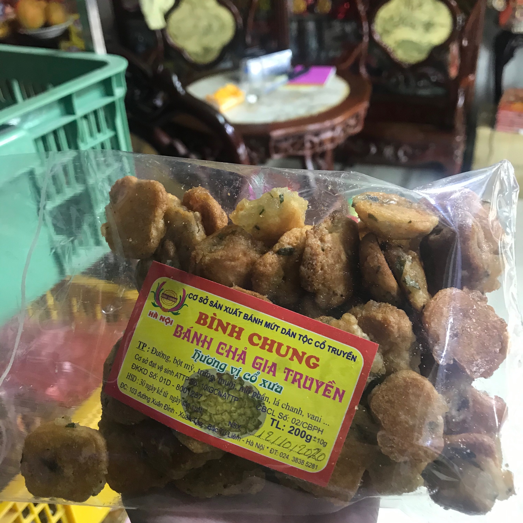 Bánh chả lá chanh Hà Nội