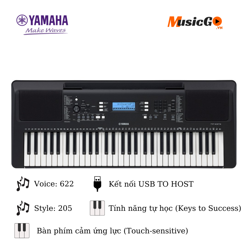 (Hàng Chính Hãng) Yamaha PSR-E373 Đàn Organ Dành Cho Trẻ Em