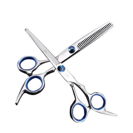 Bộ 2 kéo cắt và tỉa tóc loại tốt (Tay xanh)