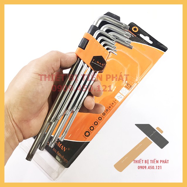 [HCM]Bộ Lục Giác Bông T-Man Gồm 9 Cây Loại Dài Chính Hãng Cao Cấp