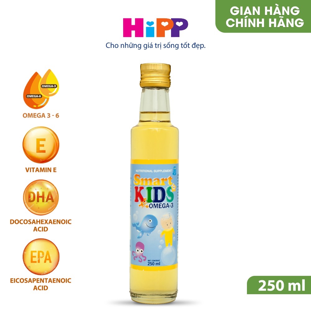 Mã LTP50 giảm 50000 đơn 150000 Dầu Cá Hồi Cho Bé Ăn Dặm Omega Smart Kids
